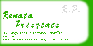renata prisztacs business card